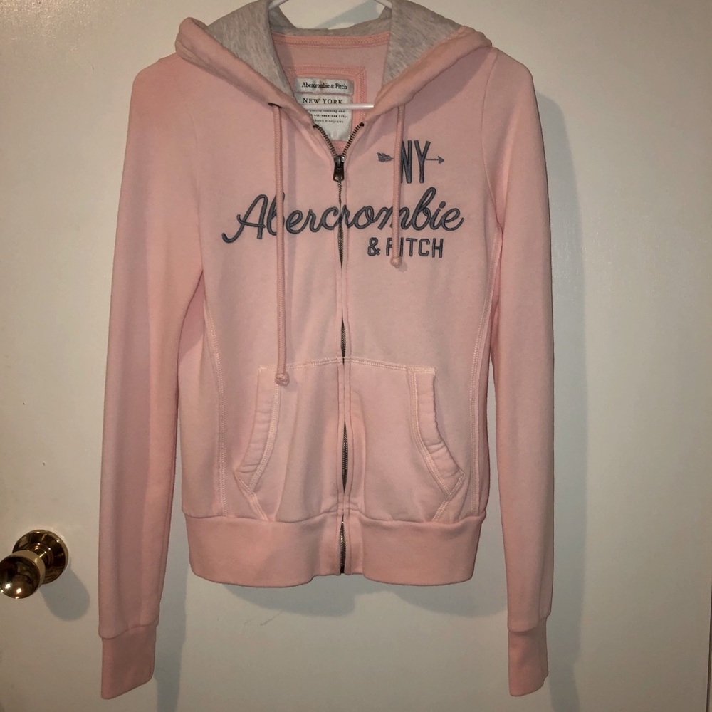 Blush pink Abercrombie & Fitch hoodie